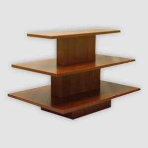 RECTANGULAR 3 TIER DISPLAY TABLE CHERRY
