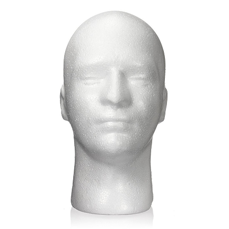 Male Stryofoam Head Mannequin|Austin|Dallas|Ft Worth