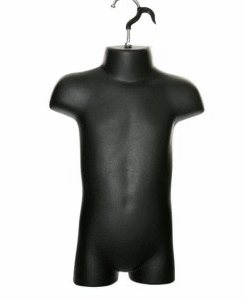 Child Mannequin Hanging Torso Black