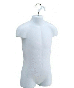 Child Mannequin Hanging Torso White