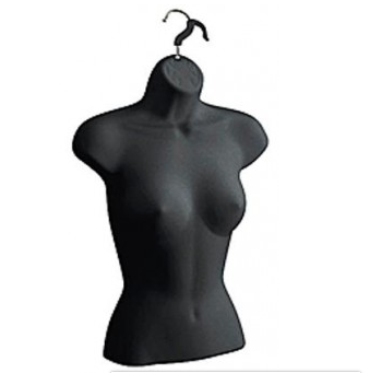 Black Half Female Torso Form