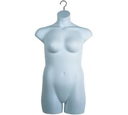 Plus Size Torso Mannequin White