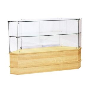 FRAMELESS HALF VISION CORNER SHOWCASE