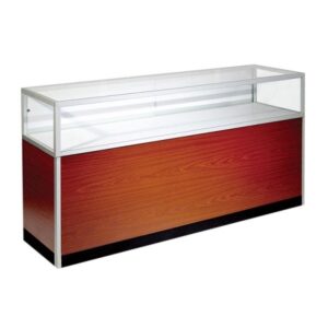 Aluminum  Jewelry Glass Showcase