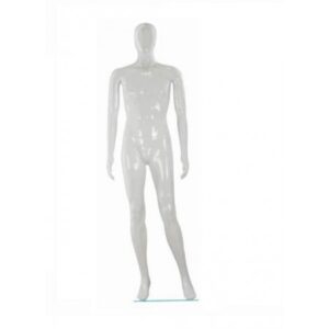High Glossy Full Body Male Mannequin White