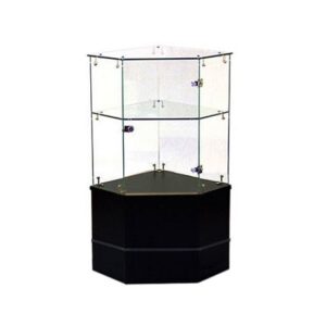 Frameless Corner Filler Half Vision W/Swing Door