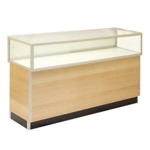 Aluminum  Jewelry Glass Showcase