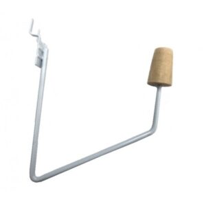 Slatwall/Pegboard Head Display In White